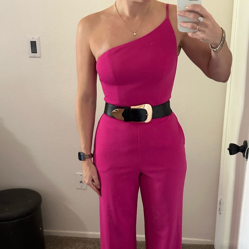 Hot pink Jumpsuit New size Small formal